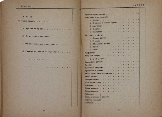 Беляев Е.А. Администратор театра. М.: Теакинопечать, 1929.